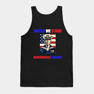 Memorial Day - United We Stand Remembered Forever Tank Top